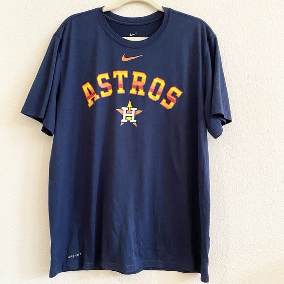 Nike Tee MLB Houston Astros Dri Fit Athletic Fit T-shirt XL - Picture 6 of 9